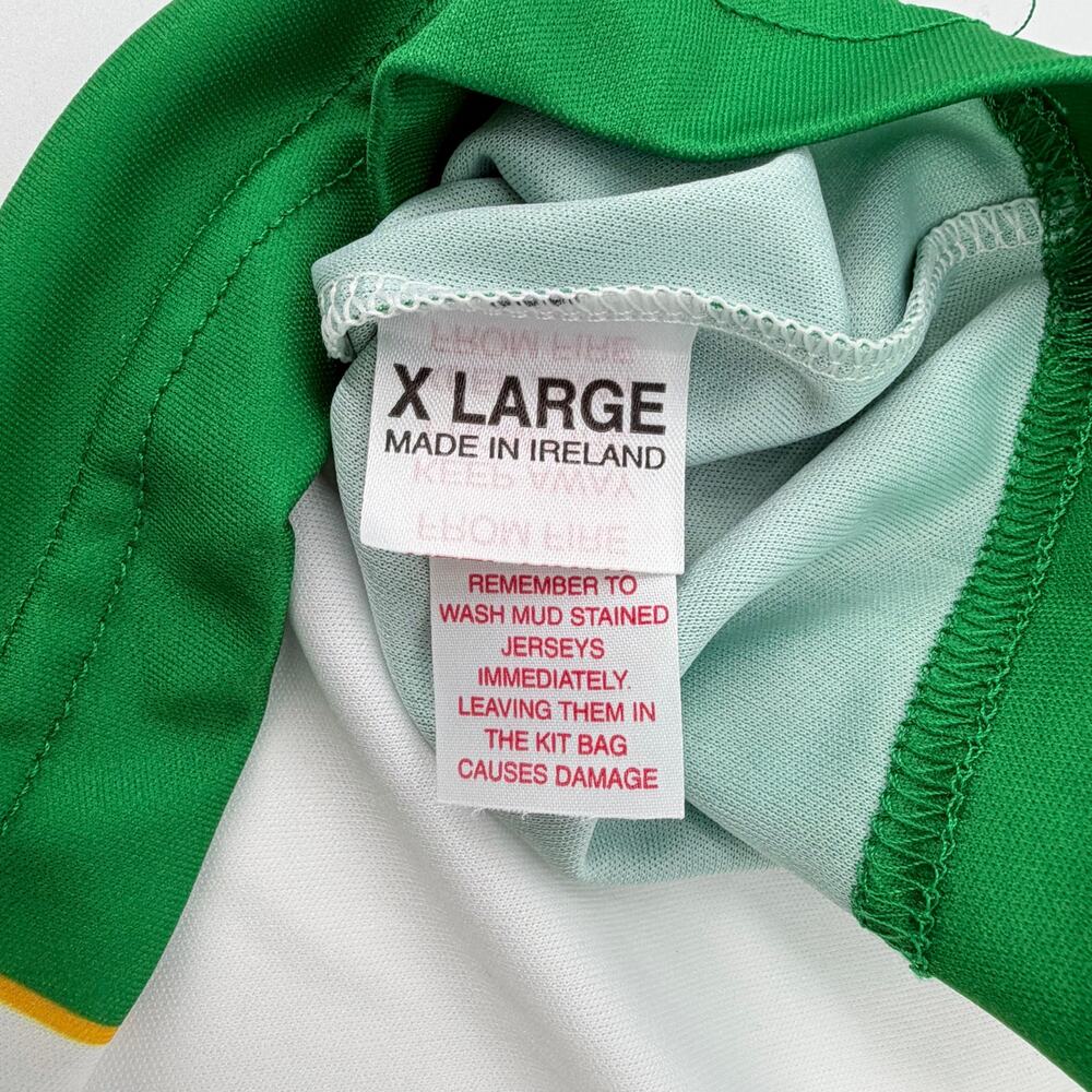 O’Neills Ireland Polo Jersey XL Green White USA Flag Made in Ireland - Picture 3 of 5